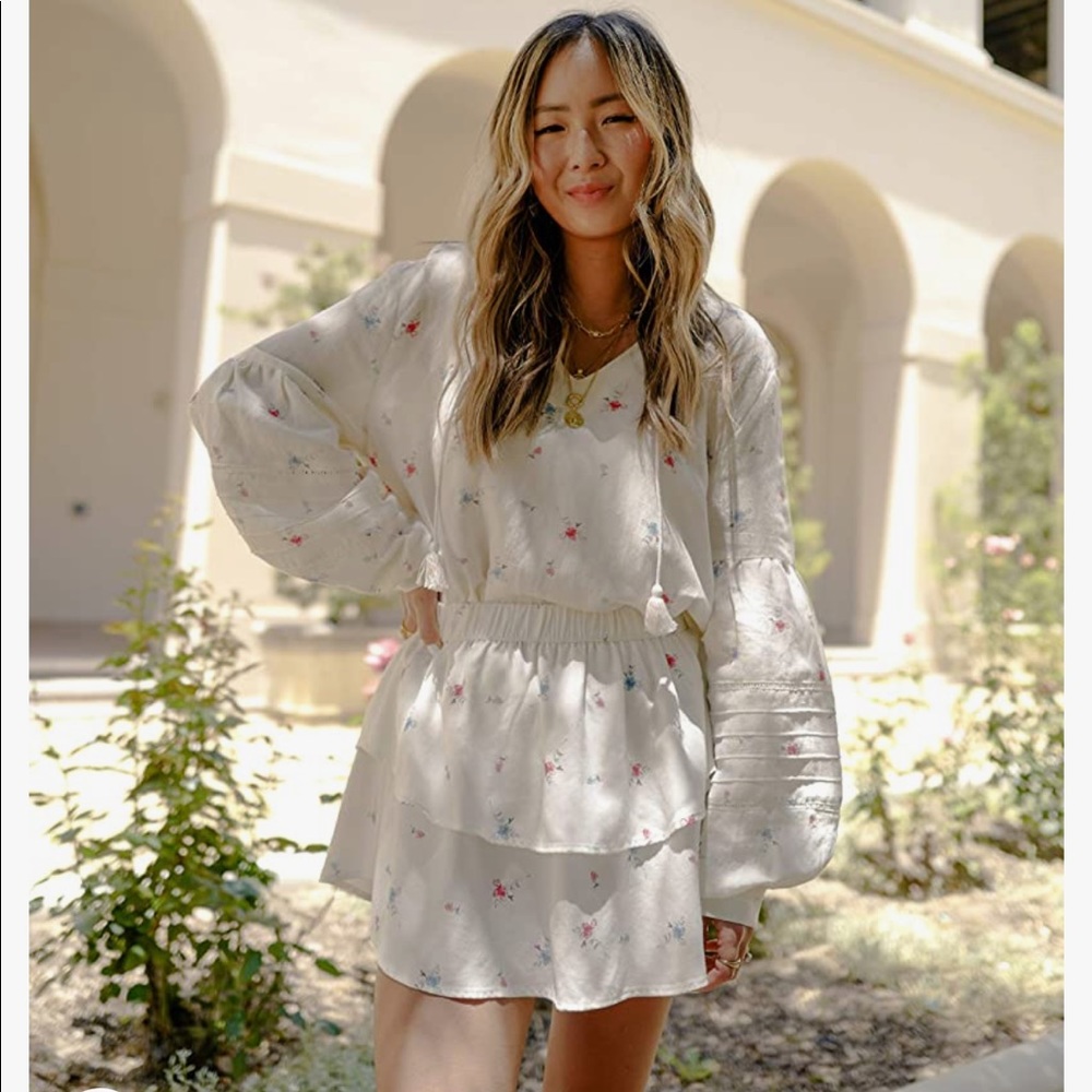 The Drop Floral Skirt Set